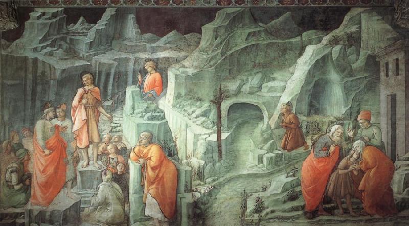 Fra Filippo Lippi The Mission of St John the Bapitst china oil painting image